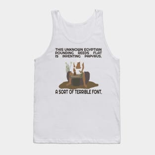 A sort of terrible font. W/ WORDS Tank Top